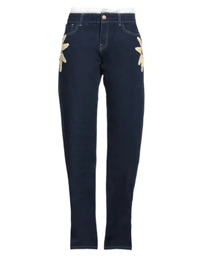 Siedres Siedrés Woman Jeans Blue Size 6 Cotton, Elastane