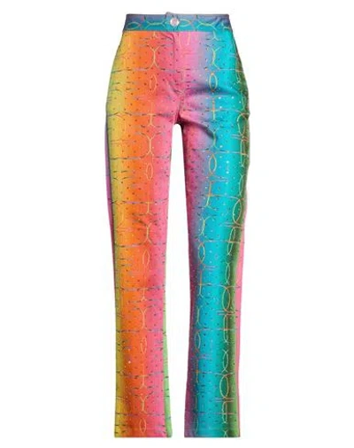 Siedres Siedrés Woman Pants Fuchsia Size 4 Cotton, Polyester, Elastane In Pink