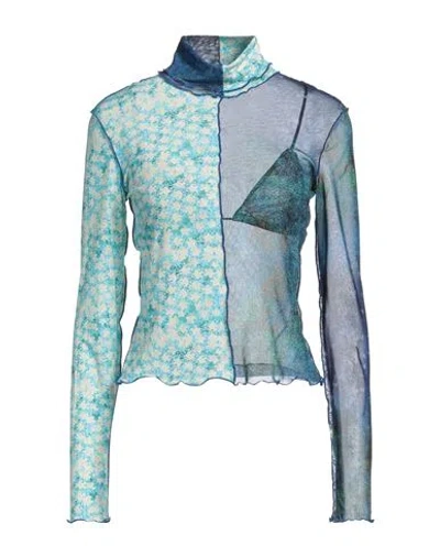 Siedres Siedrés Woman Top Navy Size L Polyester, Elastane