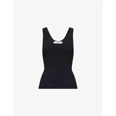 Siedres Womens Black Pianza Knitted Tank Top