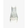 Siedres Womens Mint Miley Sequins Woven Midi Dress In Multi
