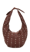 Siedres X Revolve Shrimp Bag In Red Brown Leather