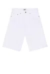 Siegelman Stable Jorts In White