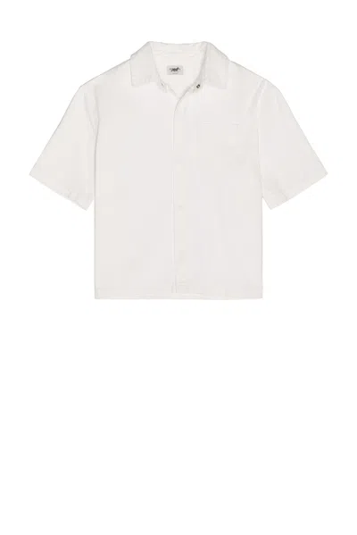 Siegelman Stable Short Sleeve Button Down In White