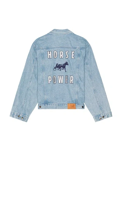 Siegelman Stable X Ford Patched Denim Jacket In 靛蓝色