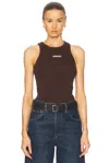 Siegelman Stable X Fwrd Racerback Tank In Chocolate Brown