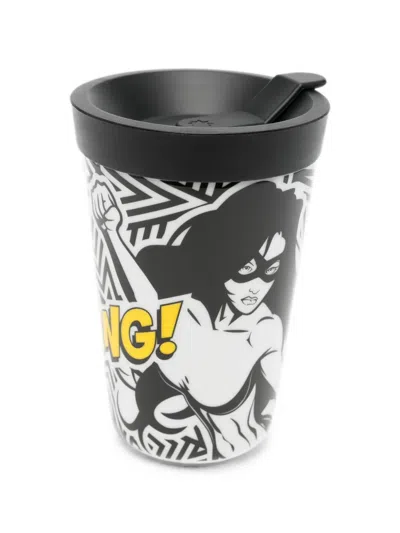 Sieger By Furstenberg Glamour Girl Comic-print Coffee Cup (400ml) In Black