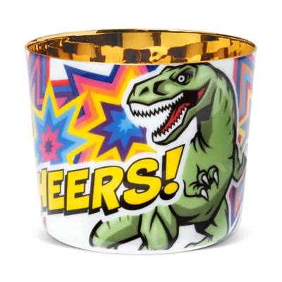 Sieger By Furstenberg Sip Of Gold Tumbler - The Sparkling 4 & Friends, Rumble Rex In Multi