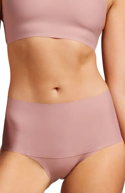 Siella Invisible Full Cut Control Pantie In Dusty Rose