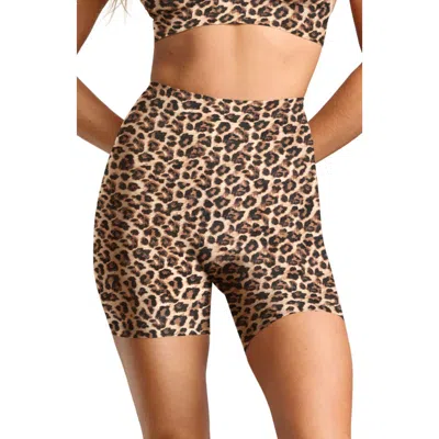 Siella No-show Bike Short In Animal Print
