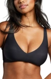 Siella No-show Plunge Bra In Black