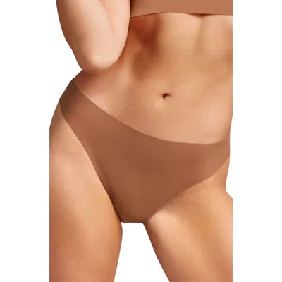 Siella No-show Thong In Brown