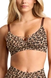Siella No-show V-neck Bra In Animal Print
