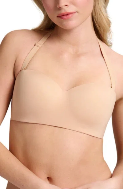 Siella No-show Strapless Foam Bra In Neutral