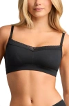 SIELLA SIELLA ORGANIC COTTON LACE BALCONETTE BRA