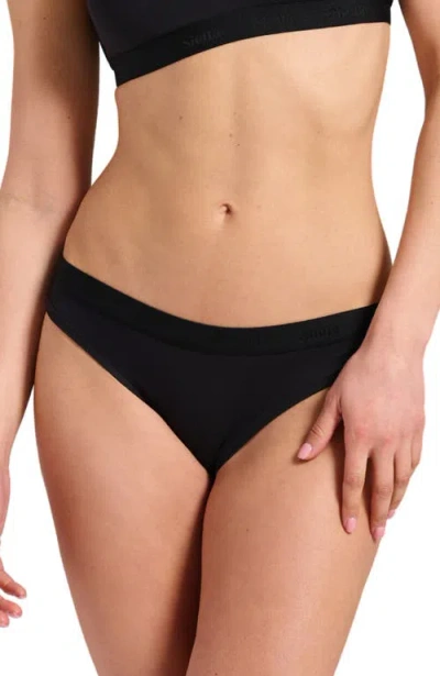 Siella Organic Cotton Bikini In Black