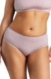 Siella Organic Cotton Lace Cheeky In Neutral