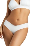 Siella Organic Cotton No-show Bikini In White