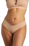 Siella Organic Cotton No-show Thong In Neutral