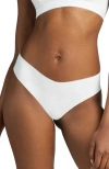 Siella Organic Cotton No-show Thong In White