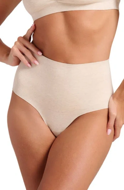 Siella Organic Cotton No-show Shaping Brief In Neutral