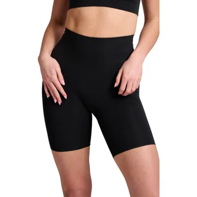 Siella Organic Cotton No-show Shaping Short In Black