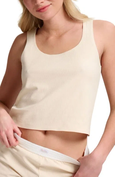Siella Organic Cotton Rib Tank In Neutral
