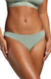 Siella Organic Cotton Thong In Sage Green
