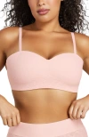 Siella Soft Lace Balconette Foam Bra In Barely Pink