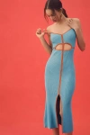 Siempre Knit Contrast Midi Dress
