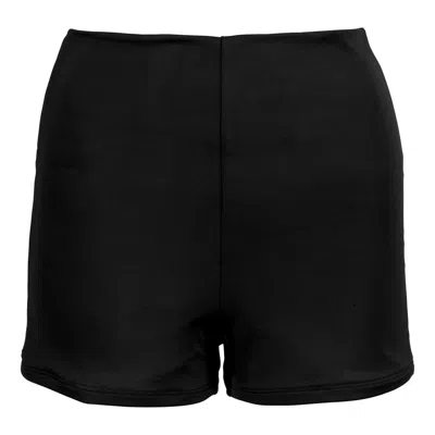 Siena And Co. Women's Black High Waisted Swim Boy Short
