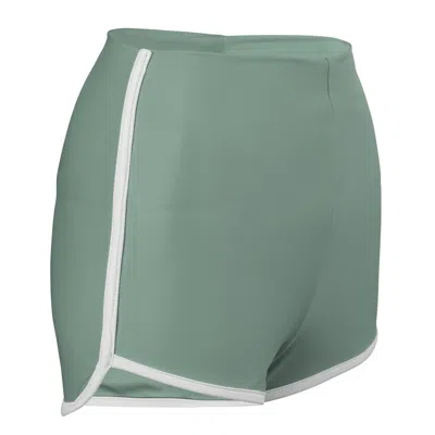Siena And Co. Women's Retro Swim Boy Shorts Olive Green