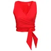 Siena And Co. Women's Reversible Wrap Top Red