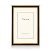 Siena Black Enamel With Gold Frame, 5 X 7