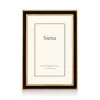 Siena Black Enamel With Gold Frame, 8 X 10
