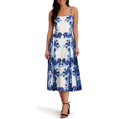 Siena Cassidy Printed Midi Dress In Multi