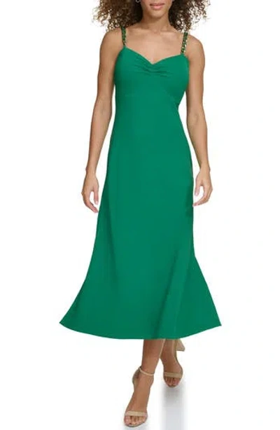 Siena Chain Strap Maxi Dress In Green