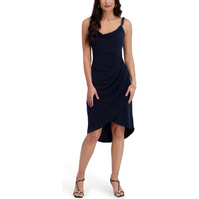 Siena Chain Strap Ruched Body-con Dress In Transparent