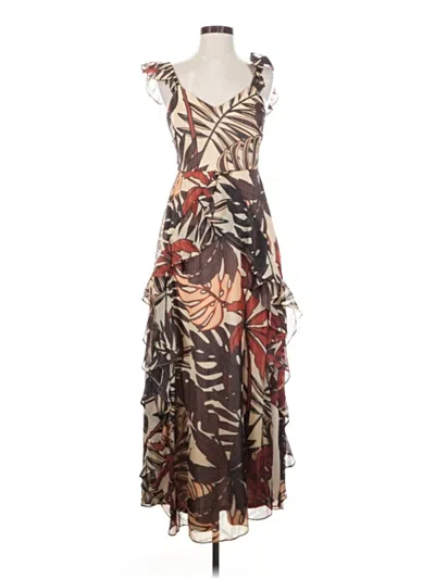 Pre-owned Siena Cocktail Dress In Brown