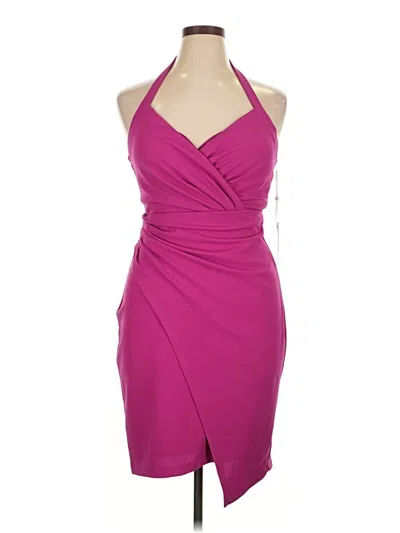 Siena Crepe Scuba Body-con Dress In Purple