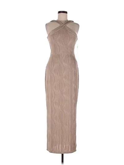 Pre-owned Siena Cocktail Dress In Tan