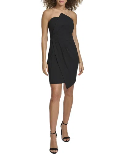 Siena Crepe Scuba Midi Dress In Black