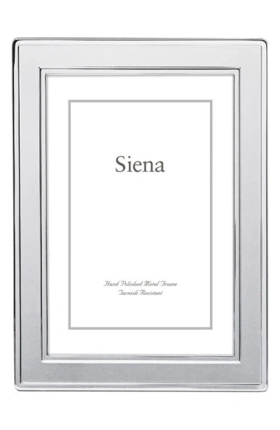 Siena Double Border 4 X 6-inch Picture Frame In Silver