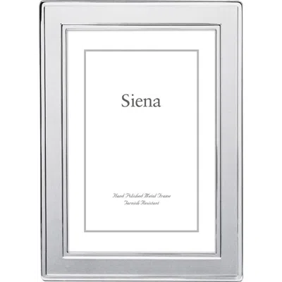 Siena Double Border 5 X 7-inch Picture Frame In Silver