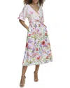 Siena Drapey Cutout Dress In Multi