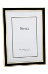 Siena Enamel & Goldtone Border 8" X 10" Picture Frame In Black