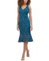 Siena Floral Lace Midi Dress