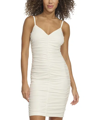 Siena Foil Knit Mini Dress In White
