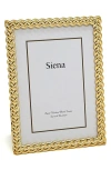 Siena Goldtone Braid 4" X 6" Picture Frame In Gold