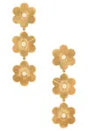 Siena Jewelry Flower Drop Earrings In Gold